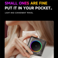 Mini RGB Pocket Fill Light Portable RGB Fill Light Photography LED Video Light for Mobile Phone Selfie Live for Camera Laptop RGB Lamp D12. 