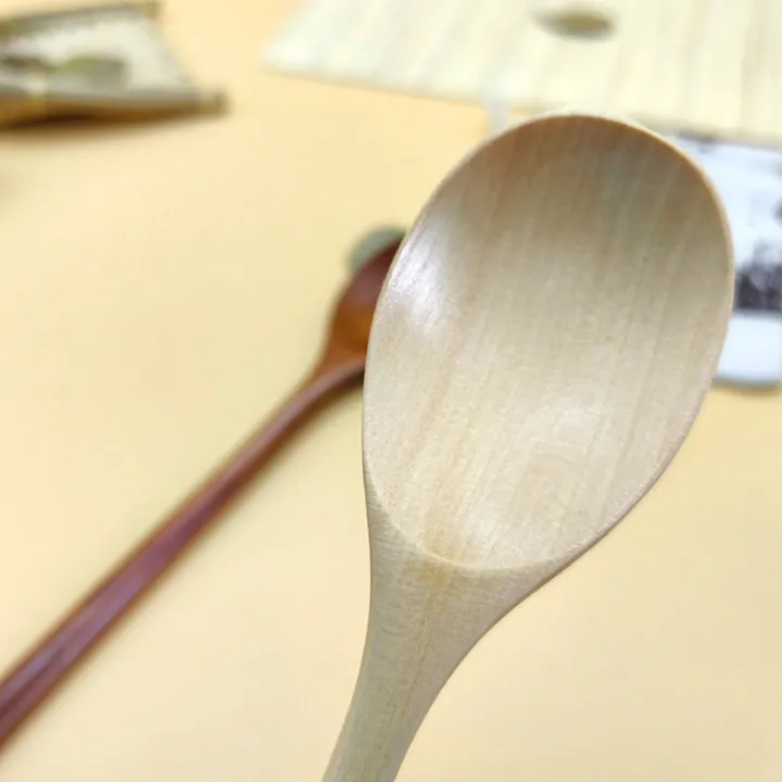 1%20Piece%20Wooden%20Spoon%20Bamboo%20Kitchen%20Korean%20Style%209%20Inch%20Natural%20Wood%20Soup%20Tableware%20Cooking%20Honey%20Coffee%20Spoon%20Mixing%20Spoon%20Encounter%20-%20Image%207