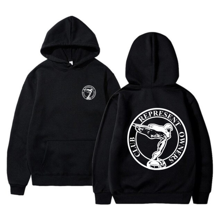 Represent Unisex Winter Velvet Fur Hoodie
