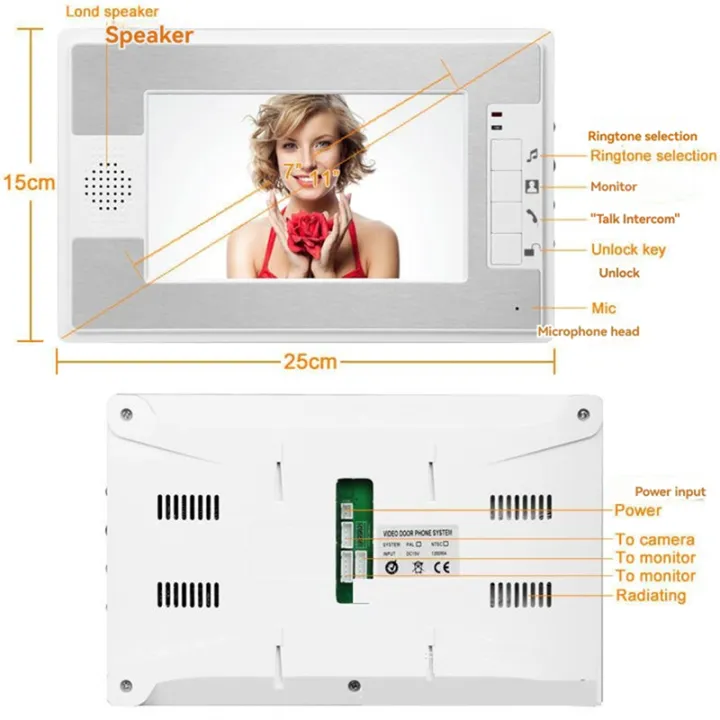 ARELENE%207Inch%20Monitor%20HD%20Camera%20Video%20Door%20Phone%20Doorbell%20Intercom%20System%20IR%20Night%20Vision%20Wired%20Doorbell%20Camera%20Wireless%20EU%20Plug%20-%20Image%202