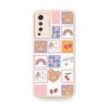 luxurious simple Phone Case For VIVO X50 funny anti-fall airbag Silica gel Cartoon cute Anti-knock Back Cover soft case. 