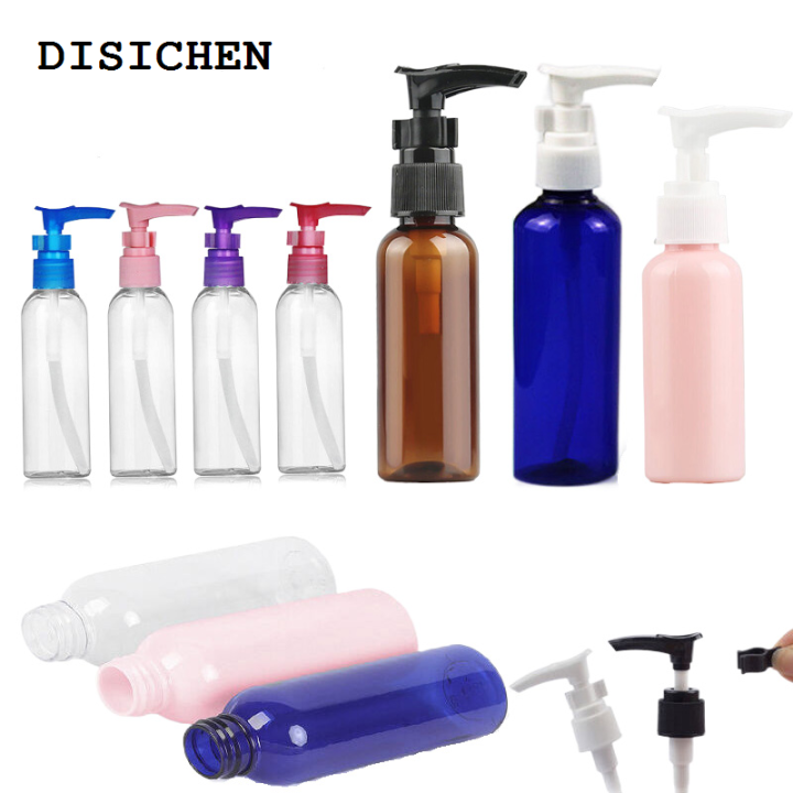 DISICHEN%20Fashion%205Pcs%20Empty%2030/50/100/150ml%20Plastic%20PET%20Pump%20Dispenser%20Transparent%20Bottles%20Refillable%20Containers%20For%20Lotion%20Massage%20Oils%20Shampoo%20-%20Image%207