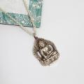 Pure Silver Buddha Necklace Pendant For Men. 