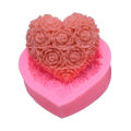 1Pc Heart Rose Flowers Shape Silicone Mould DIY Fondant Chocolate Soap Mold Candle Polymer Clay Molds Crafts Base Tool Jessica. 