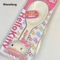 Wenefang Sanrio Hello Kitty Rice Spoon Cooker Ladle With Base Non Stick Hot Selling Spoon Household Plastic Shovel Kawaii Convenient Kitchen Tool. 