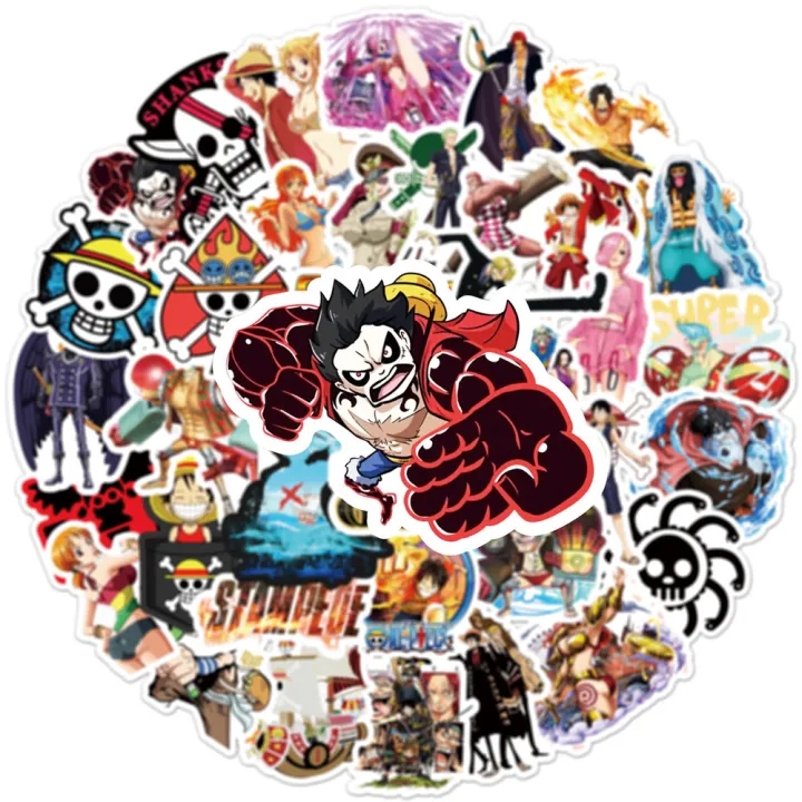 Artsy%20Home%2025/50/100%20Pcs%20One%20Piece%20Anime%20Stickers%20for%20Laptops%20and%20Skateboards%20Cellphone%20Guitar%20-%20Image%204