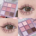 9 Colors Glitter Snow Princess Eyeshadow Palette Dream Girl Pearly Eye Shadow Pink Brown Nude Light Makeup Highlights Eyes. 