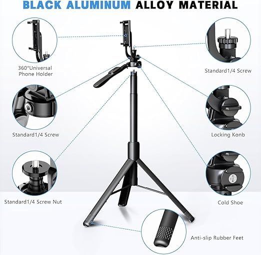 360%C2%B0%20Rotation%20R16%20Selfie%20Stick%20with%20Tripod%20Stand,%2062-Inch%20Extendable,%20Stable%20Base%20for%20Mobile/GoPro/Camera%20-%20Image%203