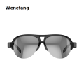 Wenefang 【New design】Smart Glasses Tws Wireless Bluetooth Bone-Conduction Waterproof Earphones Sports Headset Music Sunglasses. 