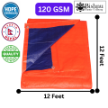 Bishnu Multipurpose 12x12 ft Orange-Blue Tarpaulin / Tripal 120 GSM (12*12 feet). 