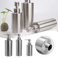 Multipurpose Cylindrical Countertop Sink Soap Dispenser 250ml/350ml/550ml Manually Pressing Emulsion Bottle Stainless Steel High Quality Liquid Soap Bottle Hand Sanitizer. 