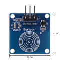 1 Channel TTP223 Jog Digital Touch Blue Digital TTP223B Sensor Module Capacitive Touch Switch for Arduino Diy Starter Kit. 
