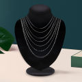 2025 Necklace Women's Singapore Box Chain Her Snake Bar Ingot Twist Mark 00% 92yPalacJewelre Genuine 15 Sterling Silver Necklace Trace Belc. 