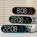New Wall-mounted Electronic Wall Clock Multi-functional Temperature Digital LED Clocks 12/24H Calendar Display Table Clock for Bedroom. 