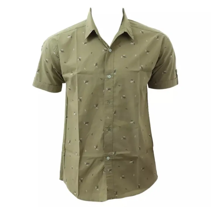 Flower%20Printed%20Cotton%20Casual%20Short%20Sleeve%20Shirt%20For%20Men%20-%20Deep%20Green%20%7C%20Fashion%20Printed%20Half%20Shirt%20For%20Men%20-%20Image%202