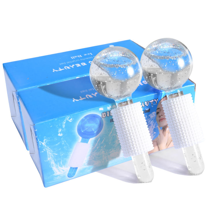 New exquisite ice hockey - Beauty Salon Crystal Energy Ball Face care - Women's massage glass ball - Korean ice wave beauty ball