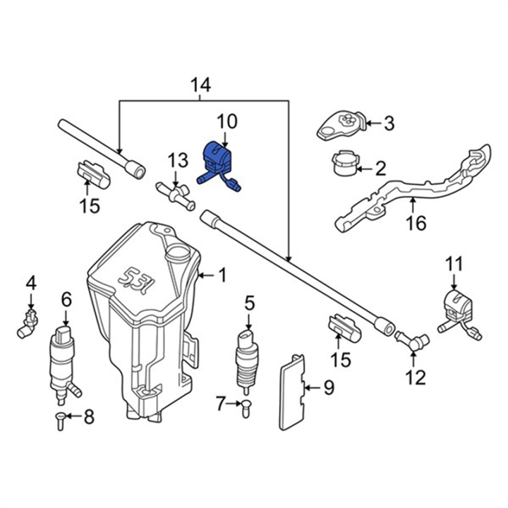 JINMY%202X%20Front%20Right%20Windshield%20Heated%20Washer%20Sprayer%20Nozzle%20Jet%2061668374366%20for%203%20Series%20E46%20323I%20325I%20328I%20330I%2099-05%20-%20Image%206