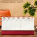 Simple Style Standing 2026 Desk Calendar Foldable Portable Coil Calendar Desktop Display Calendar Ornaments Office Stationery. 