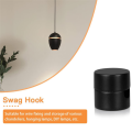 3 Pack Ceiling Hooks for Ceiling Hanging Lights, Pendant Light Hook for Ceiling Lamp, Ceiling Hooks, DIY Lamp Easy Install Easy to Use Black. 
