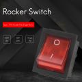 Red Light 4 Pin DPST ON/OFF Snap in Rocker Switch 15A/250V 20A/125V AC 28x22mm. 