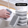 10pcs Home Kitchen Dishwashing Sponge Cleaning Pad Sponge Cloth Scouring Pad MENGYU. 