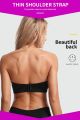 Front Closure Adjustable Women Padded Super Push Up Invisible Bra. 