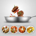 Honeycomb Structure Hex Design Non-stick  Fry Pan 24 cm Stainless Steel. 