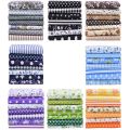 56PCS Printed Floral Assorted Cotton Craft Fabric Bundle Quilting Squares Patchwork for DIY Sewing Stitching 25cm. 