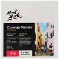 Mont Marte Canvas Panels Pack 5 10.2x10.2cm - CMPL1010. 