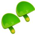 Zishfas Food-grade Garbage Dish 2pcs Clip Type Dipping Dish Food Grade Plastic Semi-circle Salad Dressing Seasoning Condiment Bowl for Kitchen. 