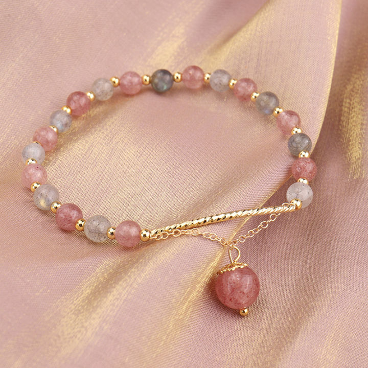 %E3%80%90Mega%20Sale%E3%80%91Natural%20Tourmaline%20Female%20Korean%20Style%20Cute%20Mori%20Style%20INS%20Crystal%20Bracelet%20Design%20Bracelet%20-%20Image%204