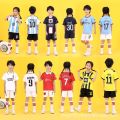 Miami Messi Jersey Children's Soccer Kit Set C Argentina World Cup Team Uniform for Girls and Boys Elementary School Students. 
