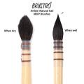 Artists’ Natural Hair MOP Brush Set of 4 (0, 2, 4, 8). 