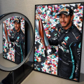 1PC Lewis Hamilton Poster Paper Print Home Living Room Bedroom Entrance Bar Restaurant Cafe Art Painting Decoration. 