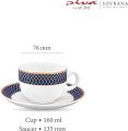 Tea cup set Laopala Diva Sovarna - Set of 12 pcs. 