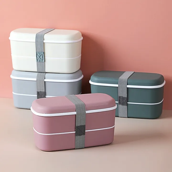 Microwavable%202%20Layer%20Lunch%20Box%20with%20Compartments%20Leakproof%20Bento%20Box%20Insulated%20Food%20Container%20Lunch%20Box%20Gray%20-%20Image%203