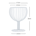 Light Luxury Wrought Iron High-Foot Fruit Plate Home Plate Display Stand Plate Fruit Basket,B. 