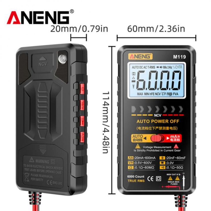 NCANRUI%20M119%20Portable%20Digital%20Multimeter%206000%20Counts%20Multimetro%20Avometer%20Transistor%20Capacitor%20Tester%20-%20Image%206