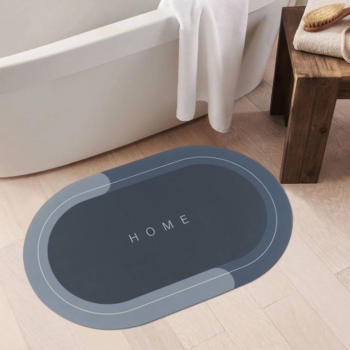 Bathroom Mat Super Absorbent Non-slip Carpets Quick Drying Floor Rug Soft Room Entrance Doormat Bathroom Carpet