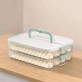 Multi-layer Frozen Dumpling Large Capacity Fresh-keeping Food Container with Lid Plastic Wonton Storage Box. 