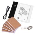 Flip Book Kit with Mini Light Pad LED Lightbox Tablet Design with Hole 300 Sheets Flipbook Paper Binding Screws for Drawing Tracing Animation Sketching Cartoon Creation. 