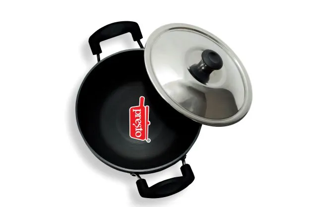 Presto%20Black%20Hard%20Anodized%20Karhai/Kadhai/Kadai/Karai%20280mm%20with%20Stainless%20Steel%20Lid%20-%20Induction%20Compatible%20-%20Image%207