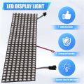WS2812 Led Programmable Light WS2812 RGB LED Matrix Panel Individually Addressable Flexible for Video Display, DC5V (8x32). 