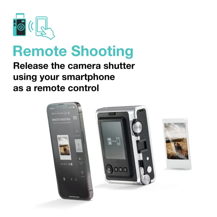 Fujifilm%20Instax%20Mini%20Evo%20Hybrid%20Camera%20Premium%20Edition%20with%2020%20Shots%20of%20Stone%20Gray%20Film%20and%20100%20Different%20Expressions%20-%20Image%205