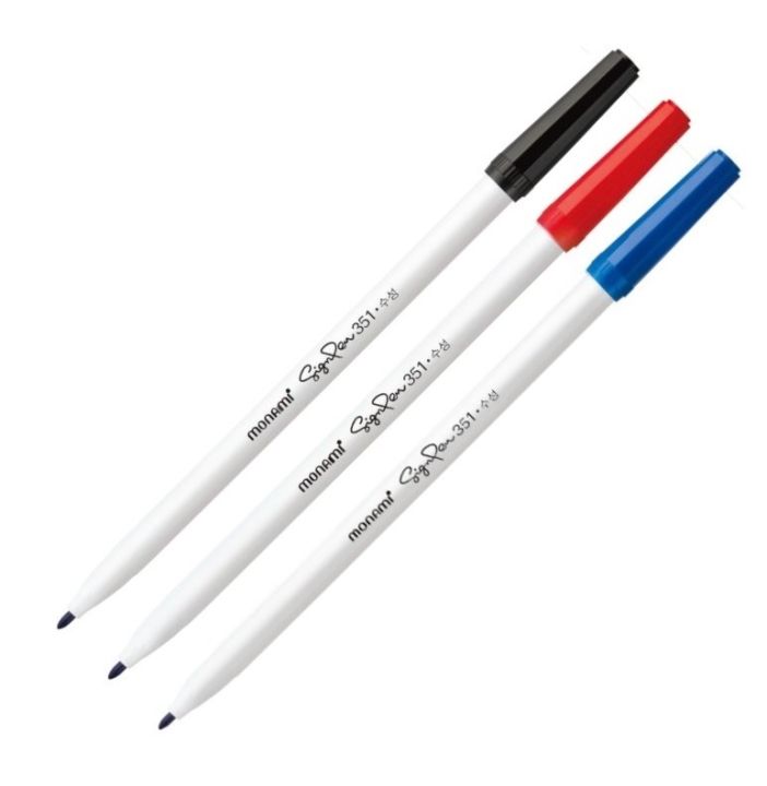 Monami%20Sign%20Pen%20351%20Non%20Permanent%20Markers%2012%20Pcs%20-%20Image%202