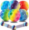 Super Bouncing Moon Crater Texture Fidget Ball Bounce Ball Anti Stress Ball Multicolor STANDARD SIZE  Premium Quality   New Update (PACK OF 1) MOON BALL MOONBALL New Update. 