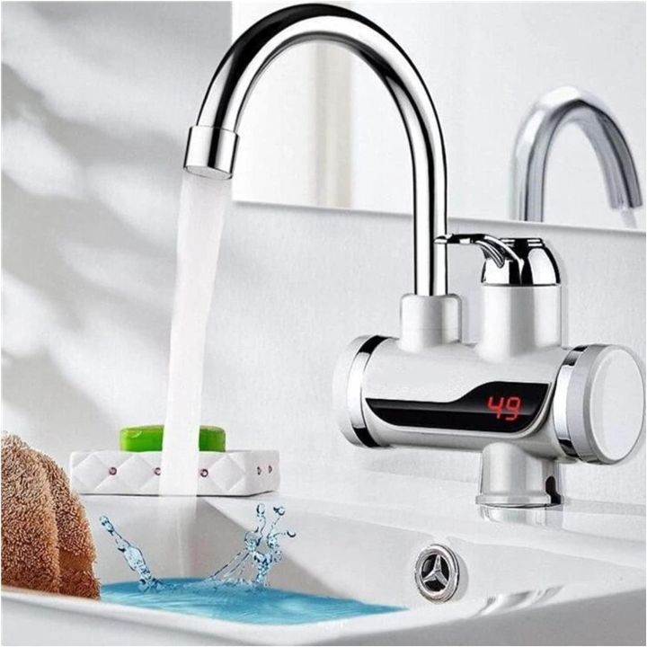 Basin Faucet Water Heater Instant Water Heater Tap Kitchen Hot Water Crane Led Digital
