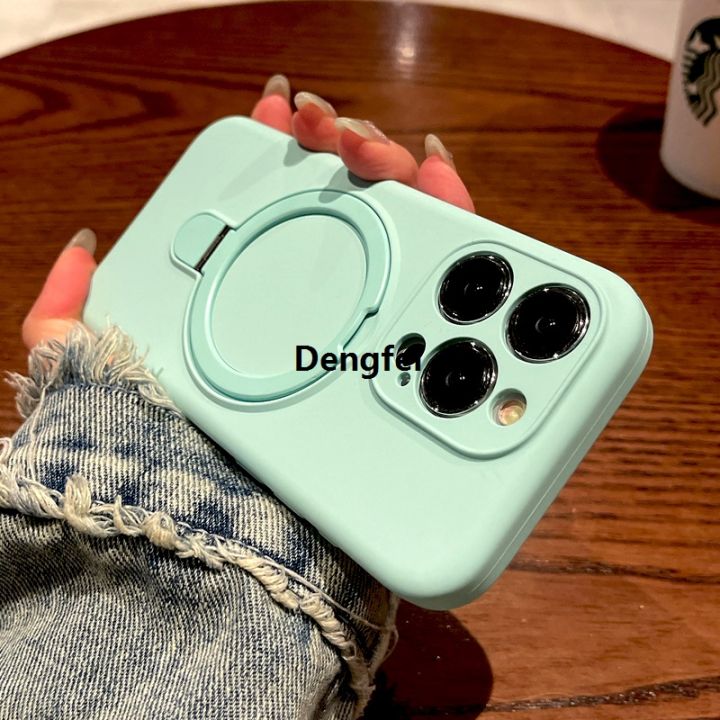 NEW%20Dengfei%20Original%20Luxury%20Liquid%20Silicone%20Rubber%20Case%20For%20iPhone%2016%2015%2014%2013%2012%20Pro%20Max%20Plus%2016Pro%2015Pro%2014Pro%2013Pro%20For%20Magsafe%20Charge%20Stand%20Cover%20-%20Image%206