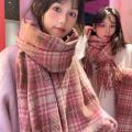Blanket Thick Scarf Classic Thickened Fluffy Winter Scarf Tassels Print Design Cashmere Shawl For Outdoor Activities Casual. 
