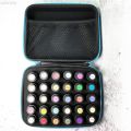 WENYAN 【Aesth Diary Store】Grids Essential Oil Case Bottles Perfume Oil Box Travel Portable Carrying Holder Nail Polish Storage Bag. 